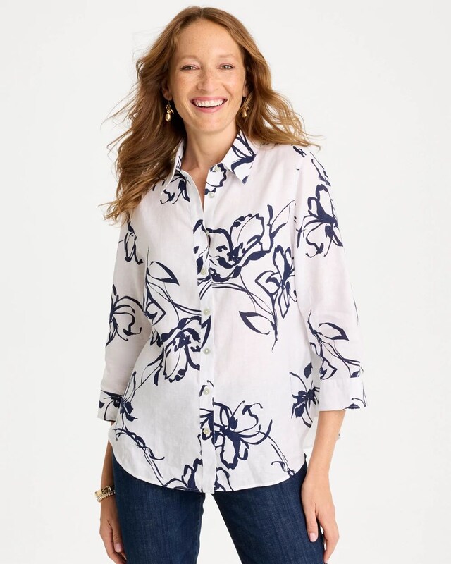 No Iron Linen Amalfi Shirt - image 1